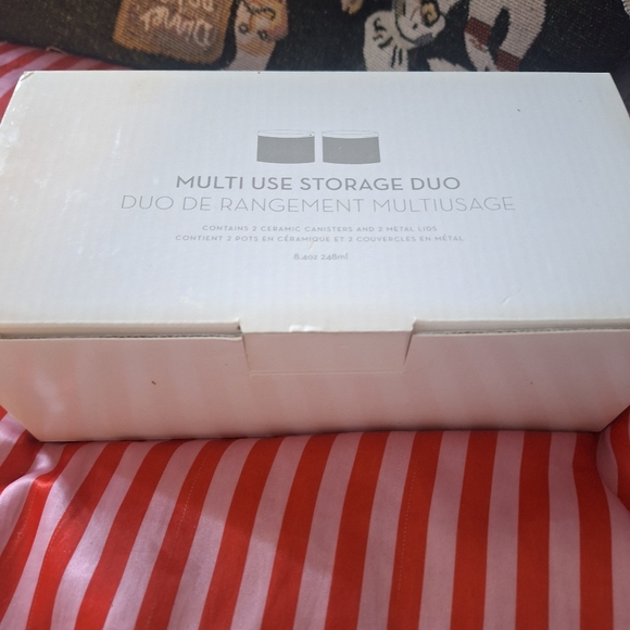 Z Gallerie Red and White Striped Fabric - Picture 4 of 5